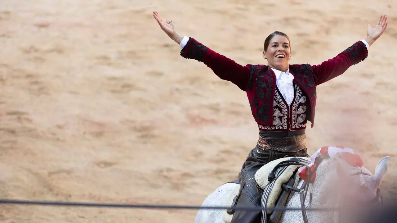 Corrida de Rejones en la Feria del Toro de San Fermín 2025. Maite H. Mateo.-23