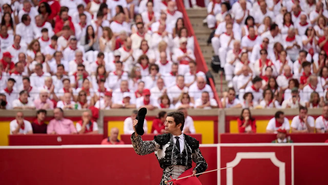 Primera corrida de toros de San Fermín 2025 con toros de Fuente Ymbro para Miguel Ángel Perera, Talavante y Daniel Luque. PABLO LASAOSA