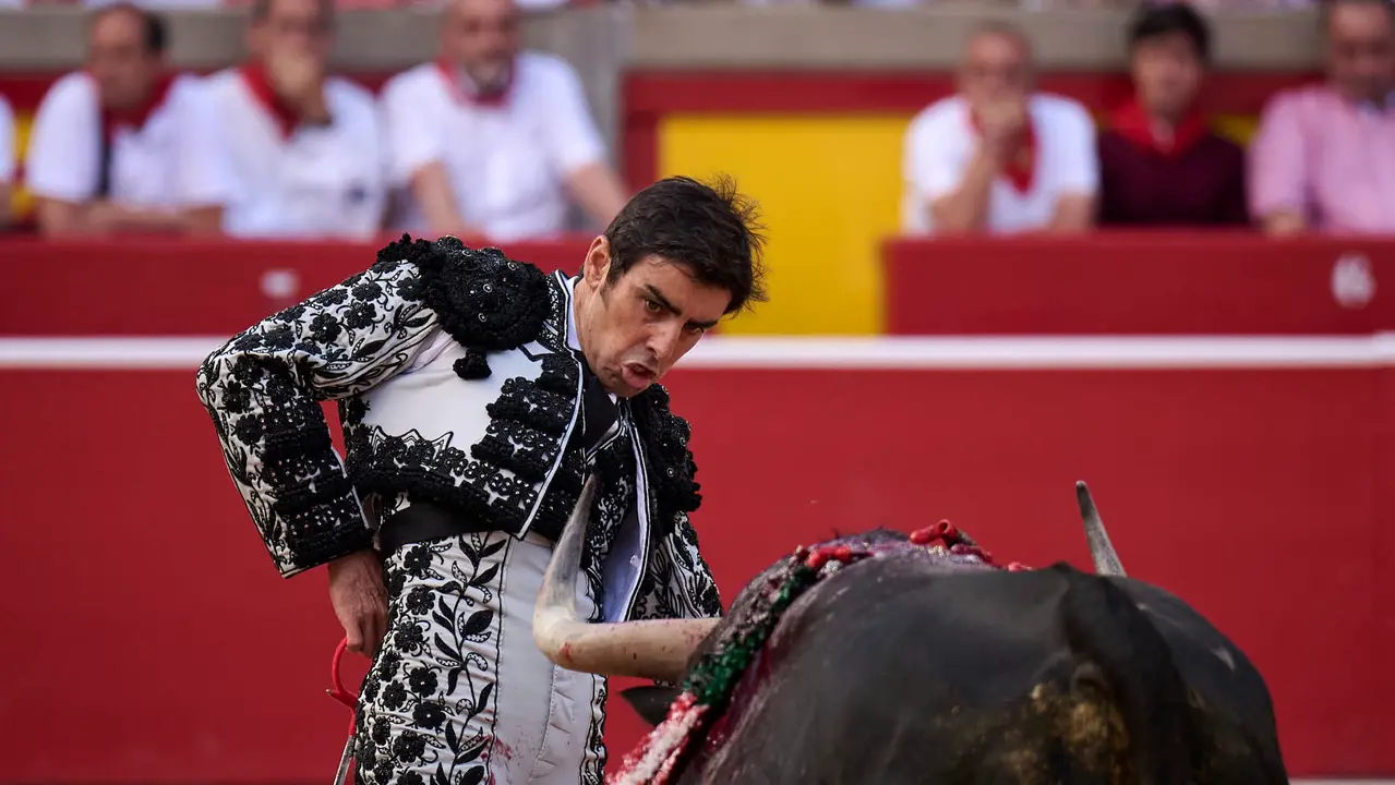 Primera corrida de toros de San Fermín 2025 con toros de Fuente Ymbro para Miguel Ángel Perera, Talavante y Daniel Luque. PABLO LASAOSA