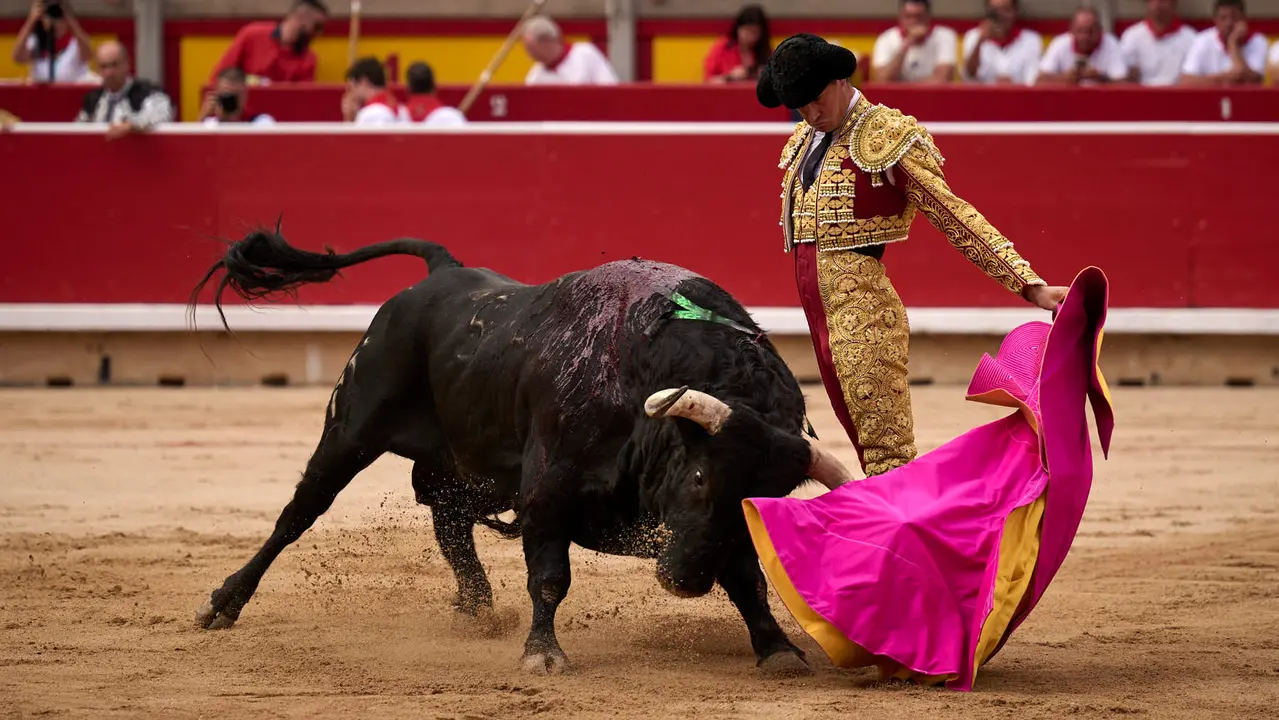 Primera corrida de toros de San Fermín 2025 con toros de Fuente Ymbro para Miguel Ángel Perera, Talavante y Daniel Luque. PABLO LASAOSA