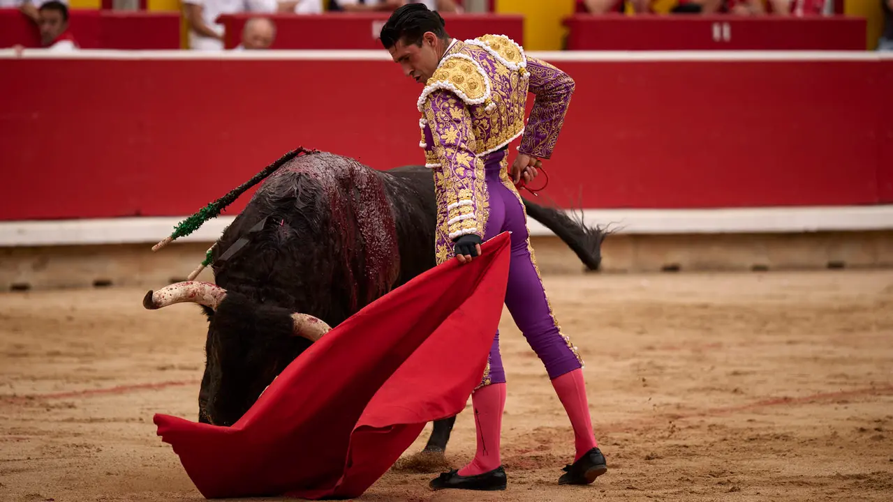 Primera corrida de toros de San Fermín 2025 con toros de Fuente Ymbro para Miguel Ángel Perera, Talavante y Daniel Luque. PABLO LASAOSA
