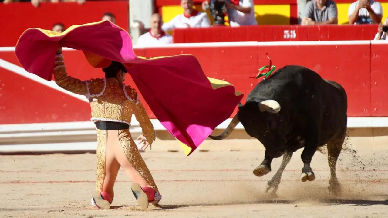 Tercera de abono de la Feria de Toro de los Sanfermines 2025 con toros de la ganadería gaditana de Cebada Gago. IÑIGO ALZUGARAY