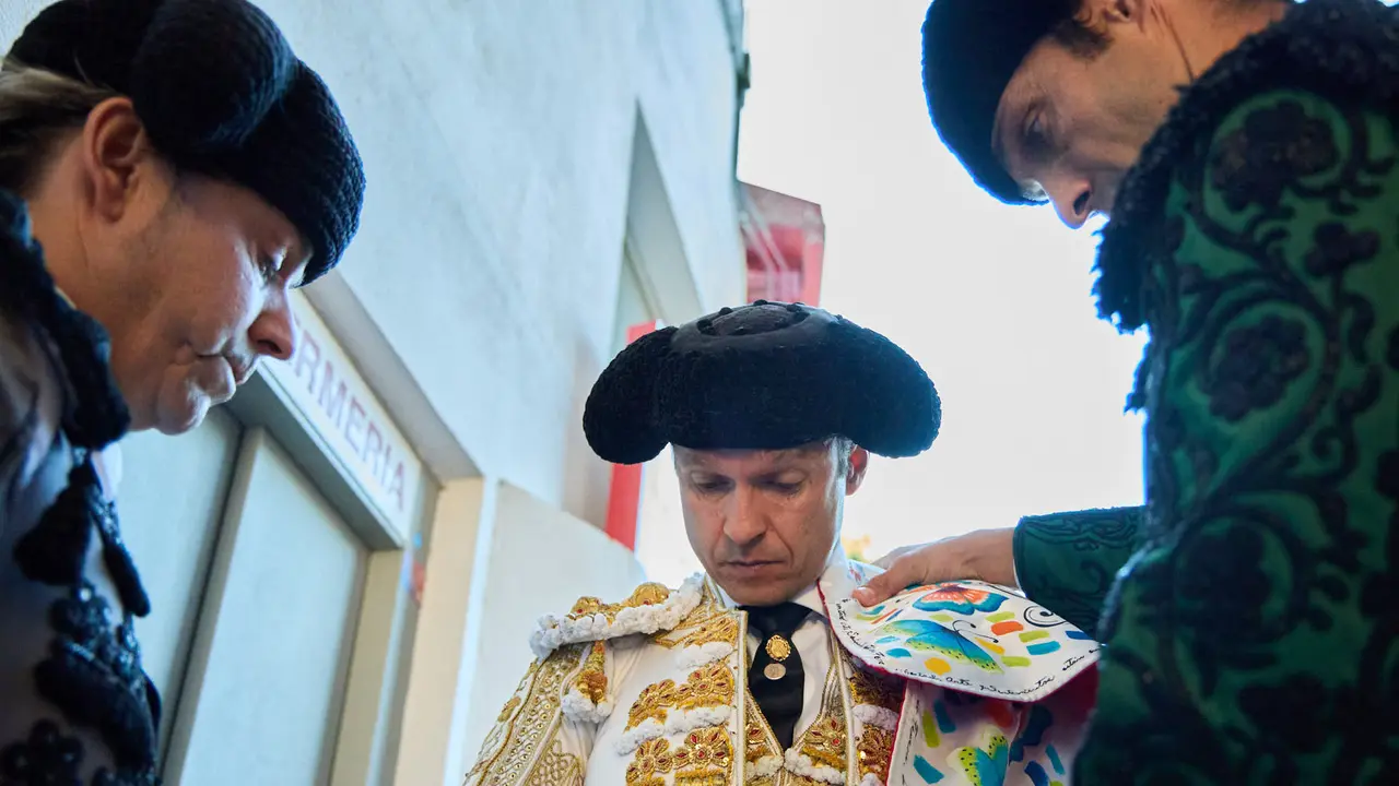 Segunda corrida de la Feria del Toro de San Fermín 2025 con toros de Cebada Gago para Antonio Ferrera, Pepe Moral y Román. IÑIGO ALZUGARAY