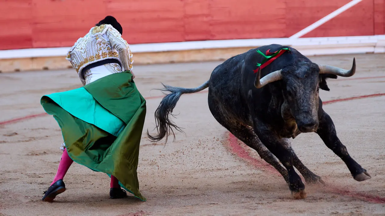 Segunda corrida de la Feria del Toro de San Fermín 2025 con toros de Cebada Gago para Antonio Ferrera, Pepe Moral y Román. IÑIGO ALZUGARAY