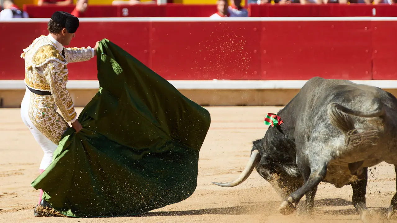 Segunda corrida de la Feria del Toro de San Fermín 2025 con toros de Cebada Gago para Antonio Ferrera, Pepe Moral y Román. IÑIGO ALZUGARAY