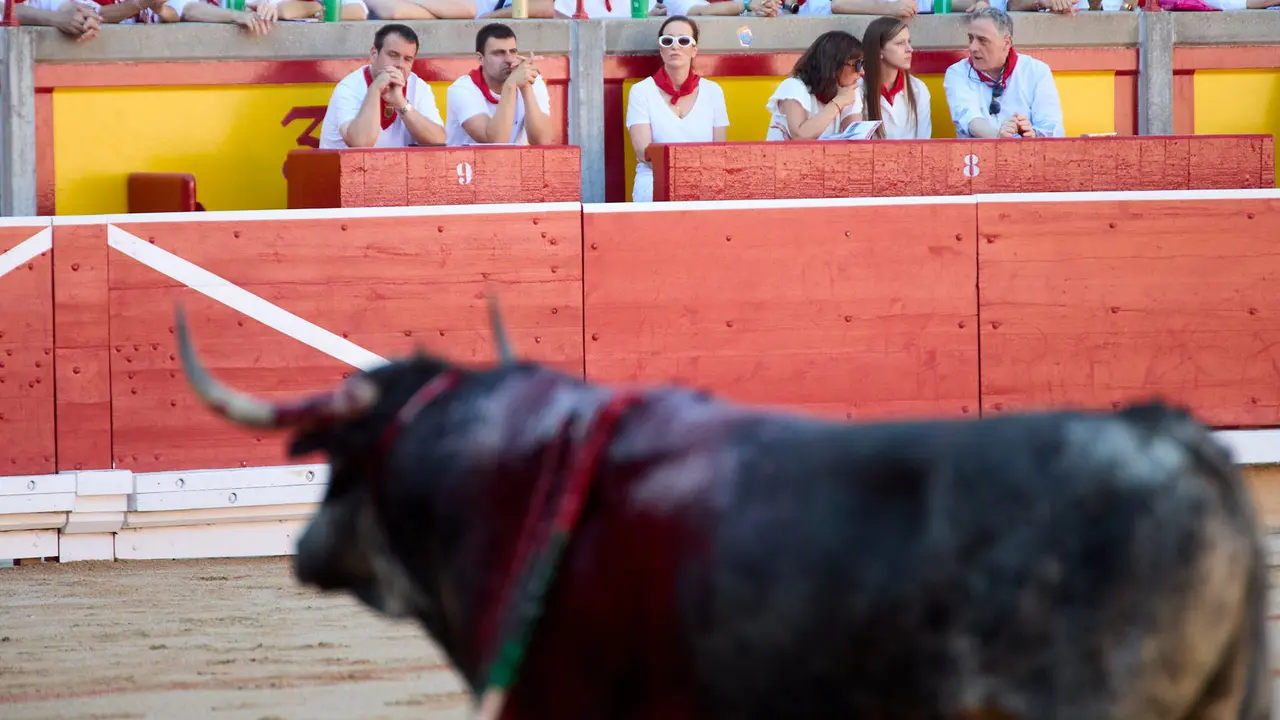 Segunda corrida de la Feria del Toro de San Fermín 2025 con toros de Cebada Gago para Antonio Ferrera, Pepe Moral y Román. IÑIGO ALZUGARAY