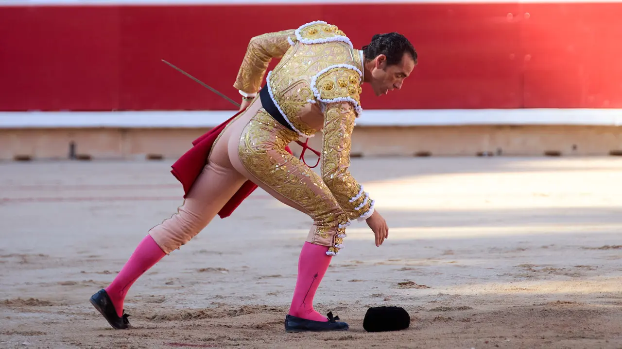 Segunda corrida de la Feria del Toro de San Fermín 2025 con toros de Cebada Gago para Antonio Ferrera, Pepe Moral y Román. IÑIGO ALZUGARAY