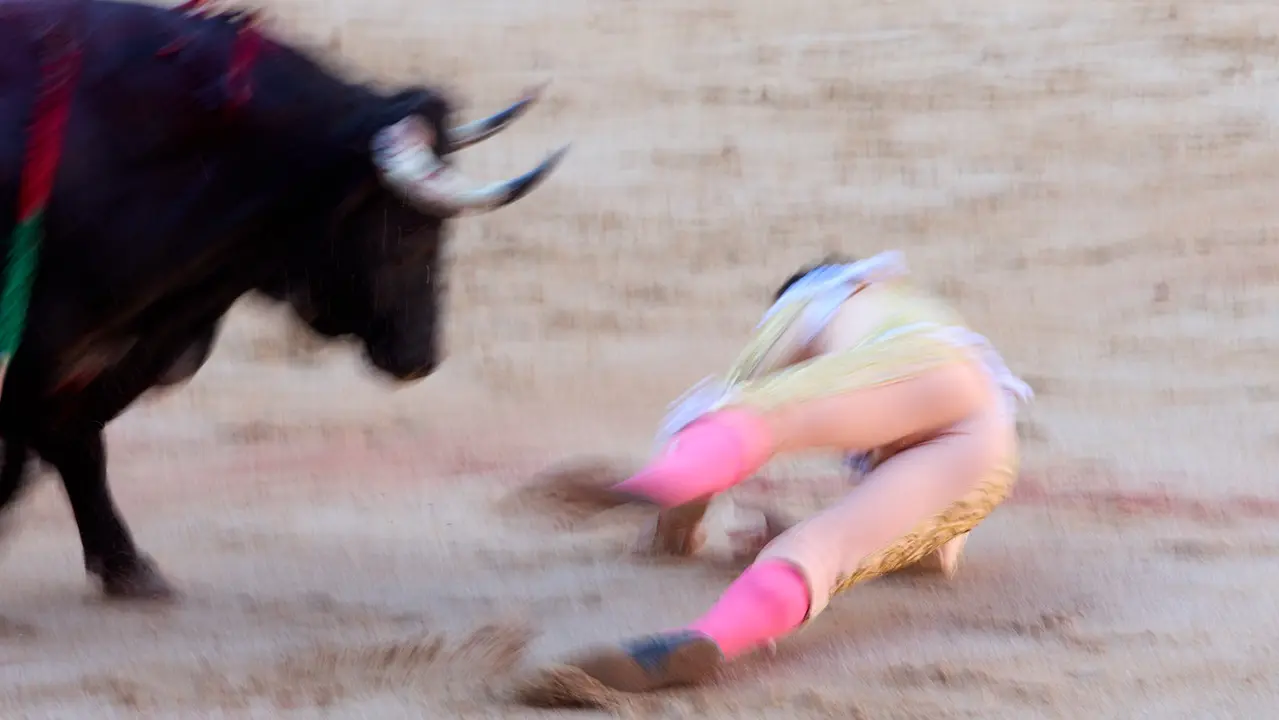 Segunda corrida de la Feria del Toro de San Fermín 2025 con toros de Cebada Gago para Antonio Ferrera, Pepe Moral y Román. IÑIGO ALZUGARAY