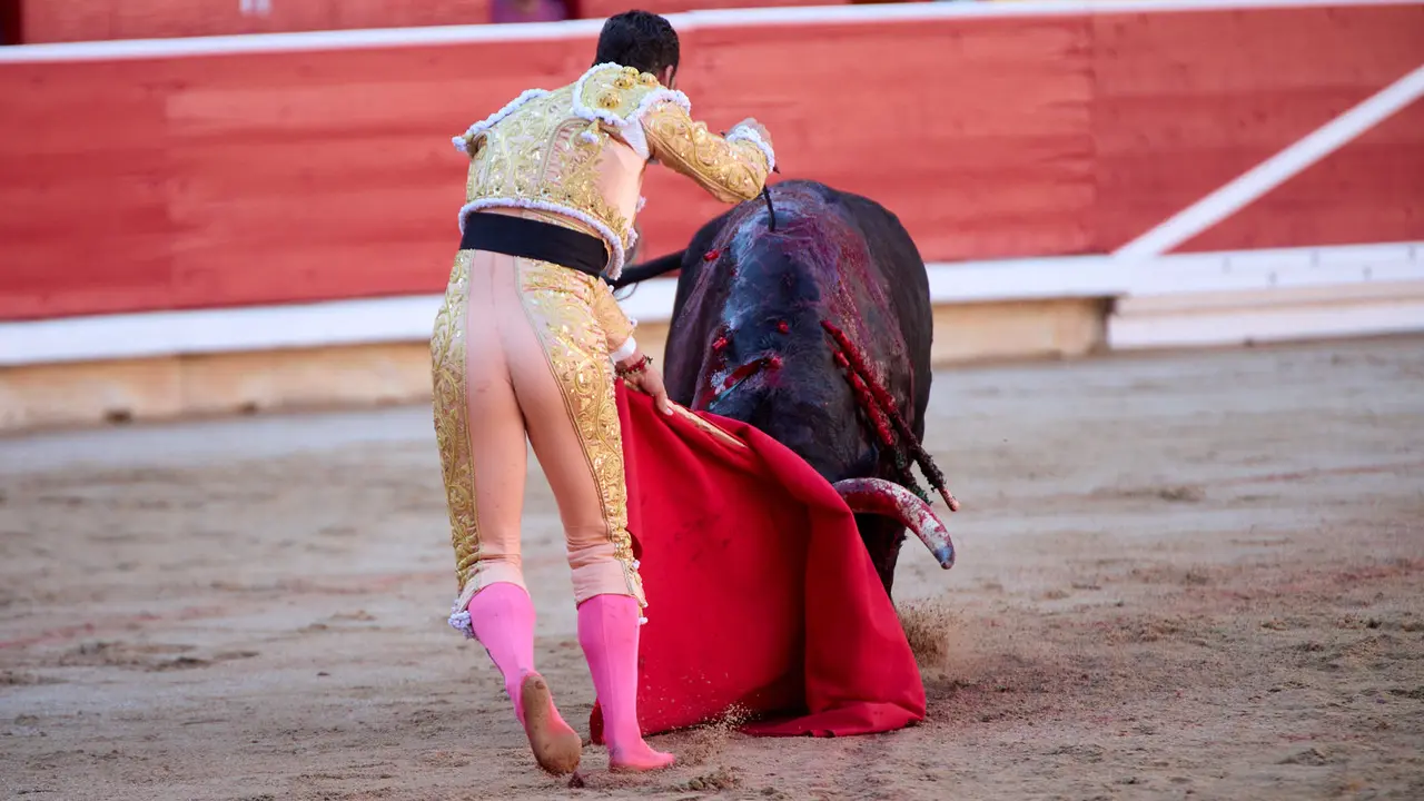 Segunda corrida de la Feria del Toro de San Fermín 2025 con toros de Cebada Gago para Antonio Ferrera, Pepe Moral y Román. IÑIGO ALZUGARAY
