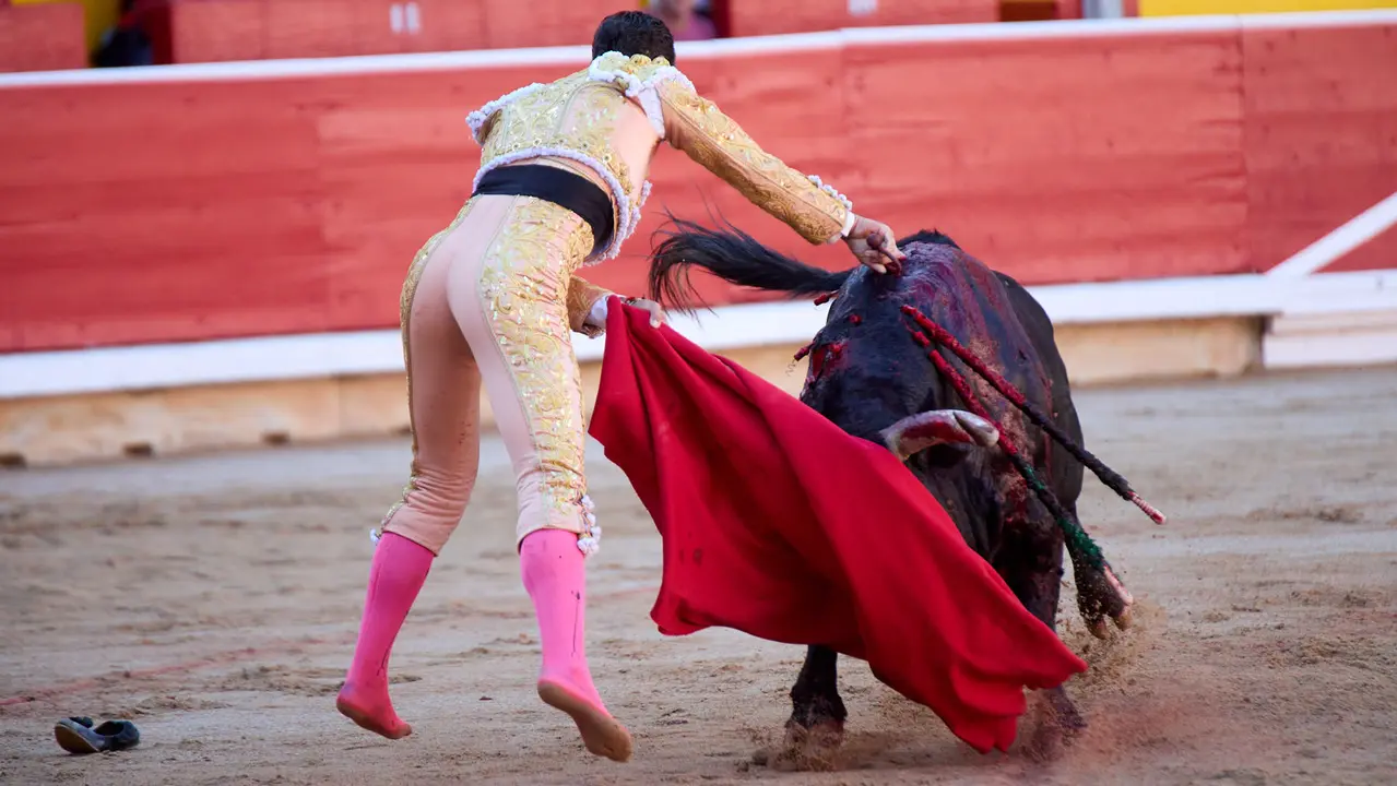Segunda corrida de la Feria del Toro de San Fermín 2025 con toros de Cebada Gago para Antonio Ferrera, Pepe Moral y Román. IÑIGO ALZUGARAY