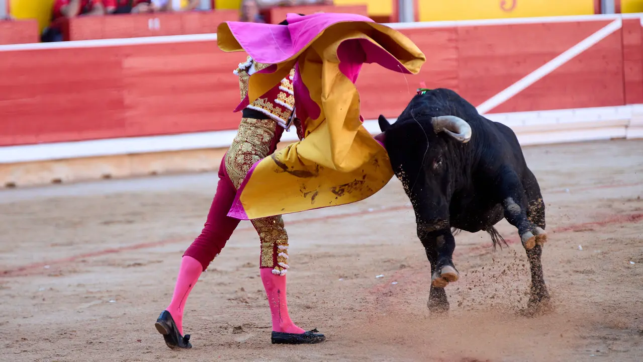 Segunda corrida de la Feria del Toro de San Fermín 2025 con toros de Cebada Gago para Antonio Ferrera, Pepe Moral y Román. IÑIGO ALZUGARAY