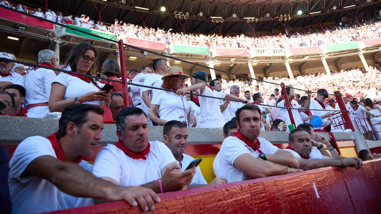 Segunda corrida de la Feria del Toro de San Fermín 2025 con toros de Cebada Gago para Antonio Ferrera, Pepe Moral y Román. IÑIGO ALZUGARAY