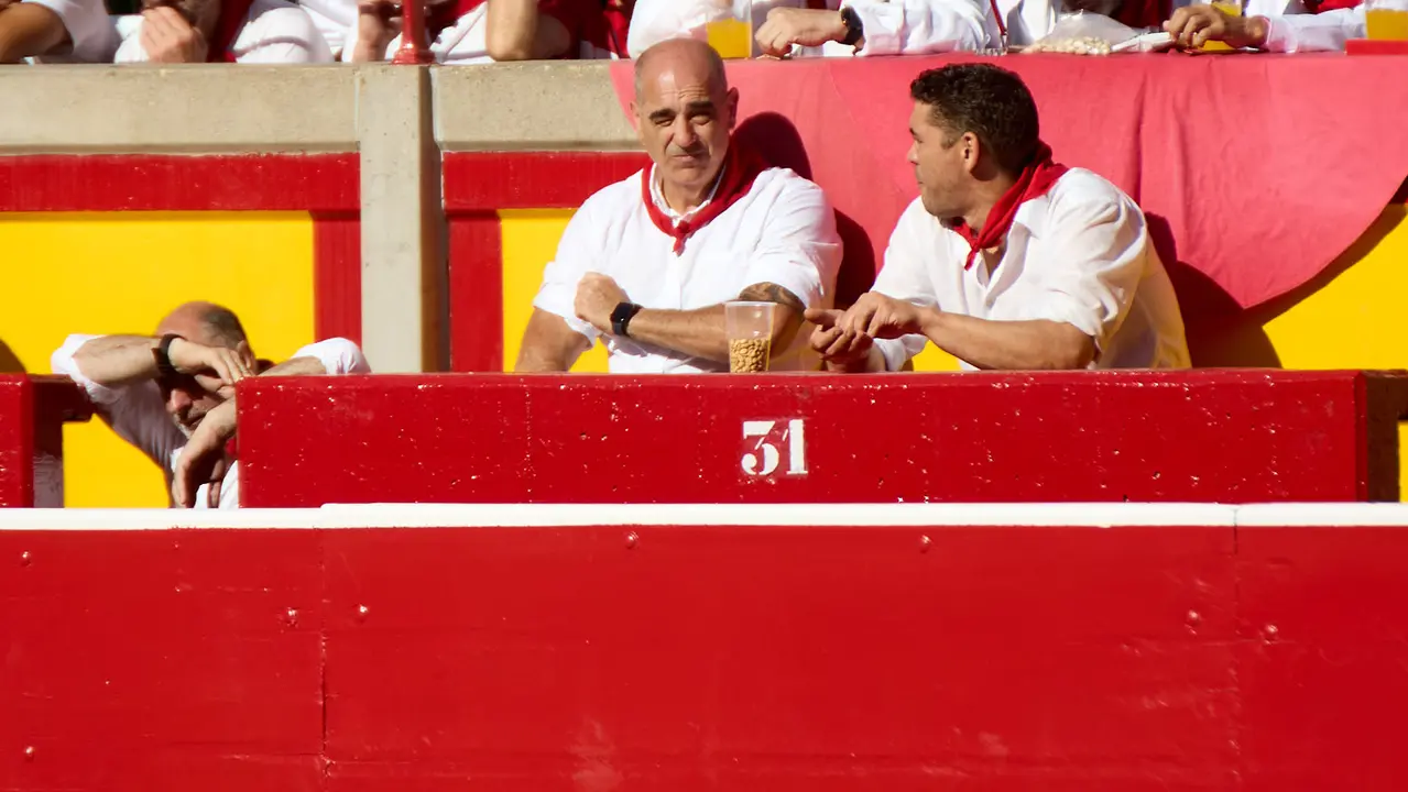 Segunda corrida de la Feria del Toro de San Fermín 2025 con toros de Cebada Gago para Antonio Ferrera, Pepe Moral y Román. IÑIGO ALZUGARAY