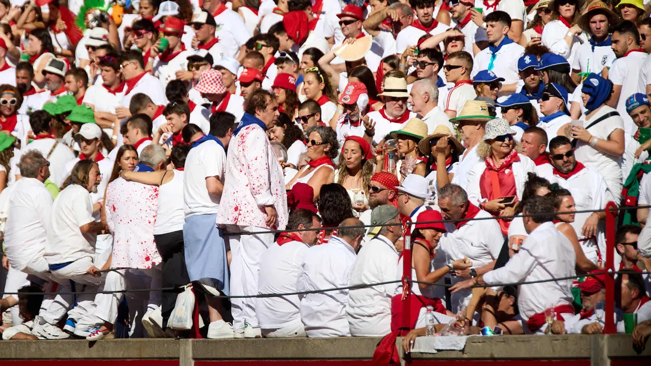 Segunda corrida de la Feria del Toro de San Fermín 2025 con toros de Cebada Gago para Antonio Ferrera, Pepe Moral y Román. IÑIGO ALZUGARAY