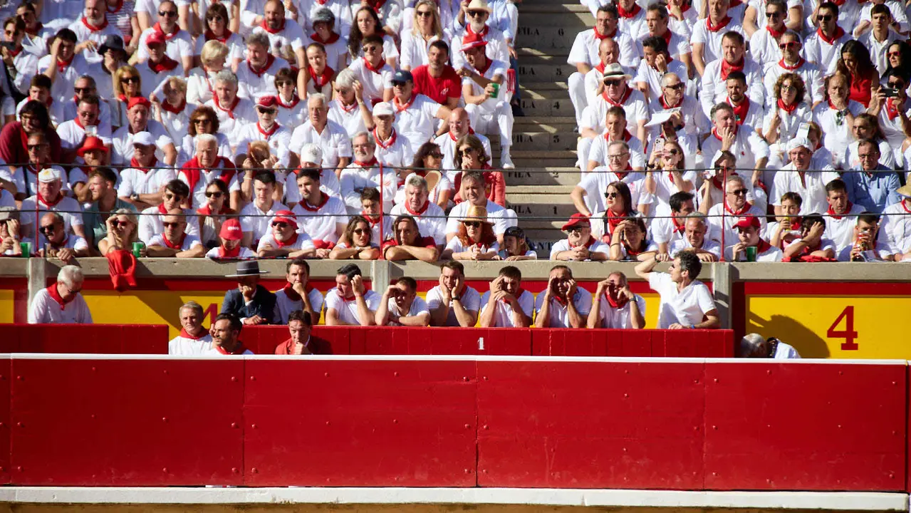 Segunda corrida de la Feria del Toro de San Fermín 2025 con toros de Cebada Gago para Antonio Ferrera, Pepe Moral y Román. IÑIGO ALZUGARAY