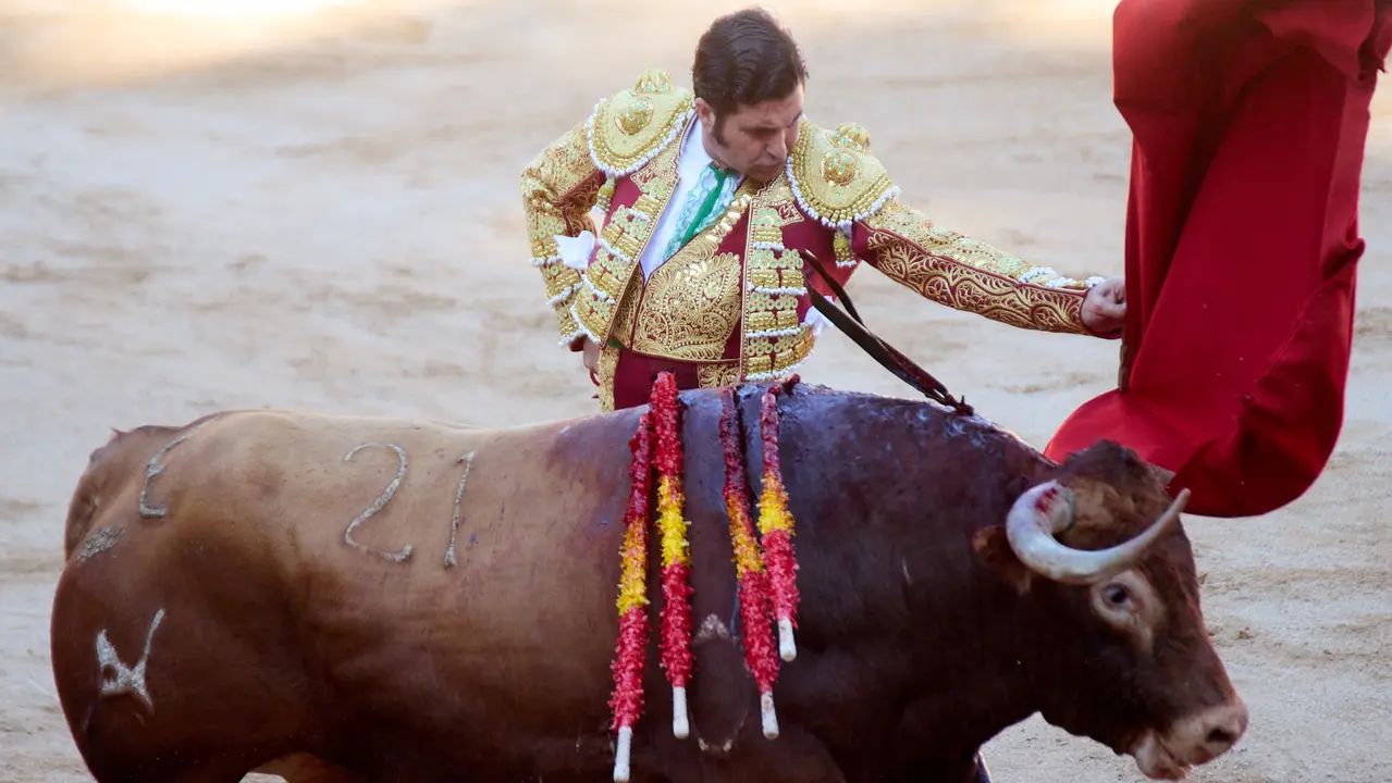 Tercera corrida de la Feria del Toro de San Fermín 2025 con toros de Álvaro Núñez para Morante de la Puebla, Roca Rey y Tomás Rufo. IÑIGO ALZUGARAY