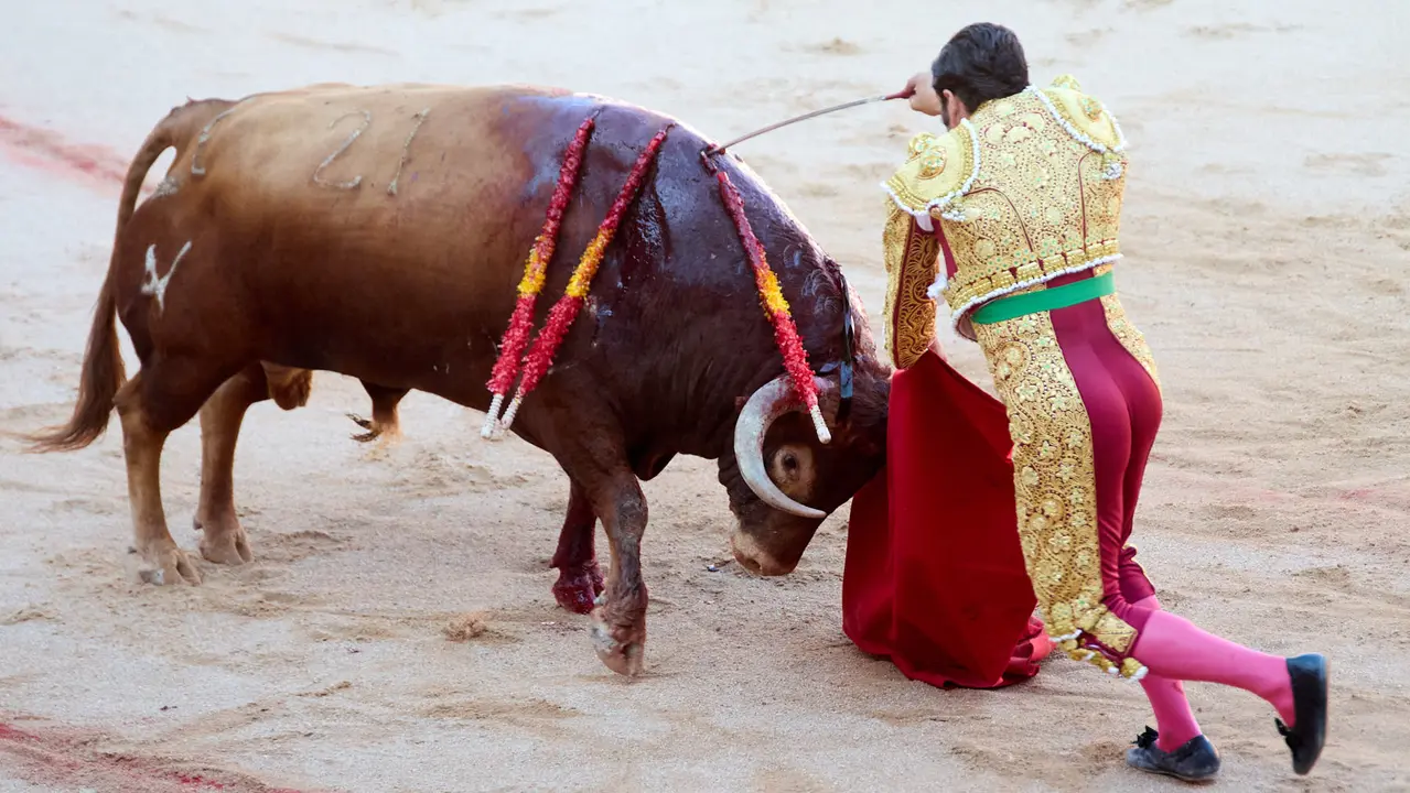 Tercera corrida de la Feria del Toro de San Fermín 2025 con toros de Álvaro Núñez para Morante de la Puebla, Roca Rey y Tomás Rufo. IÑIGO ALZUGARAY