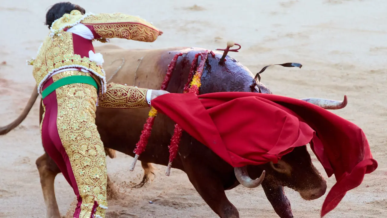 Tercera corrida de la Feria del Toro de San Fermín 2025 con toros de Álvaro Núñez para Morante de la Puebla, Roca Rey y Tomás Rufo. IÑIGO ALZUGARAY