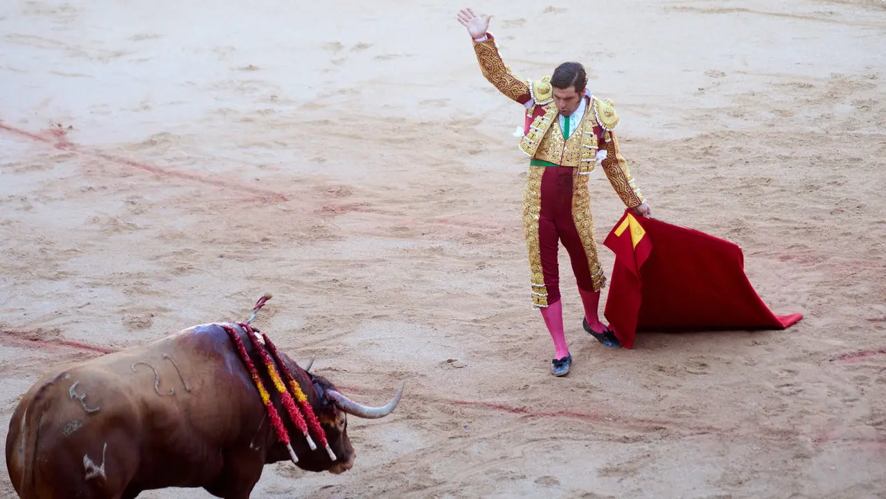 Tercera corrida de la Feria del Toro de San Fermín 2025 con toros de Álvaro Núñez para Morante de la Puebla, Roca Rey y Tomás Rufo. IÑIGO ALZUGARAY
