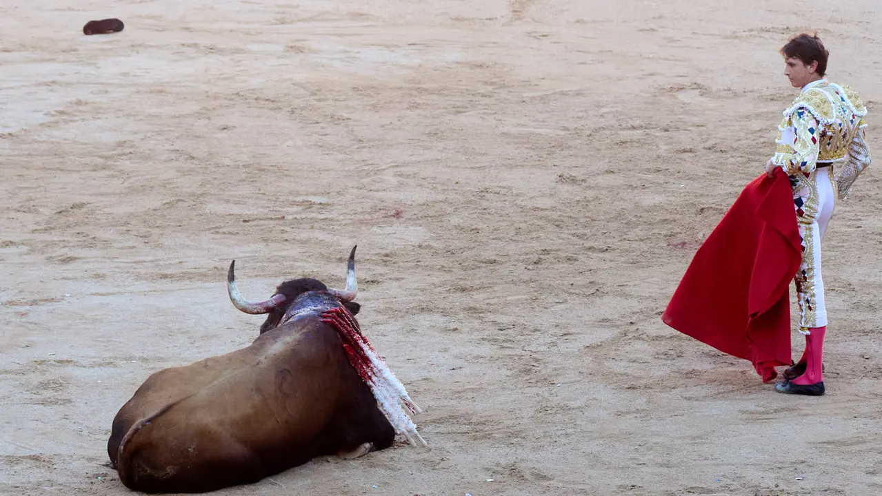 Tercera corrida de la Feria del Toro de San Fermín 2025 con toros de Álvaro Núñez para Morante de la Puebla, Roca Rey y Tomás Rufo. IÑIGO ALZUGARAY