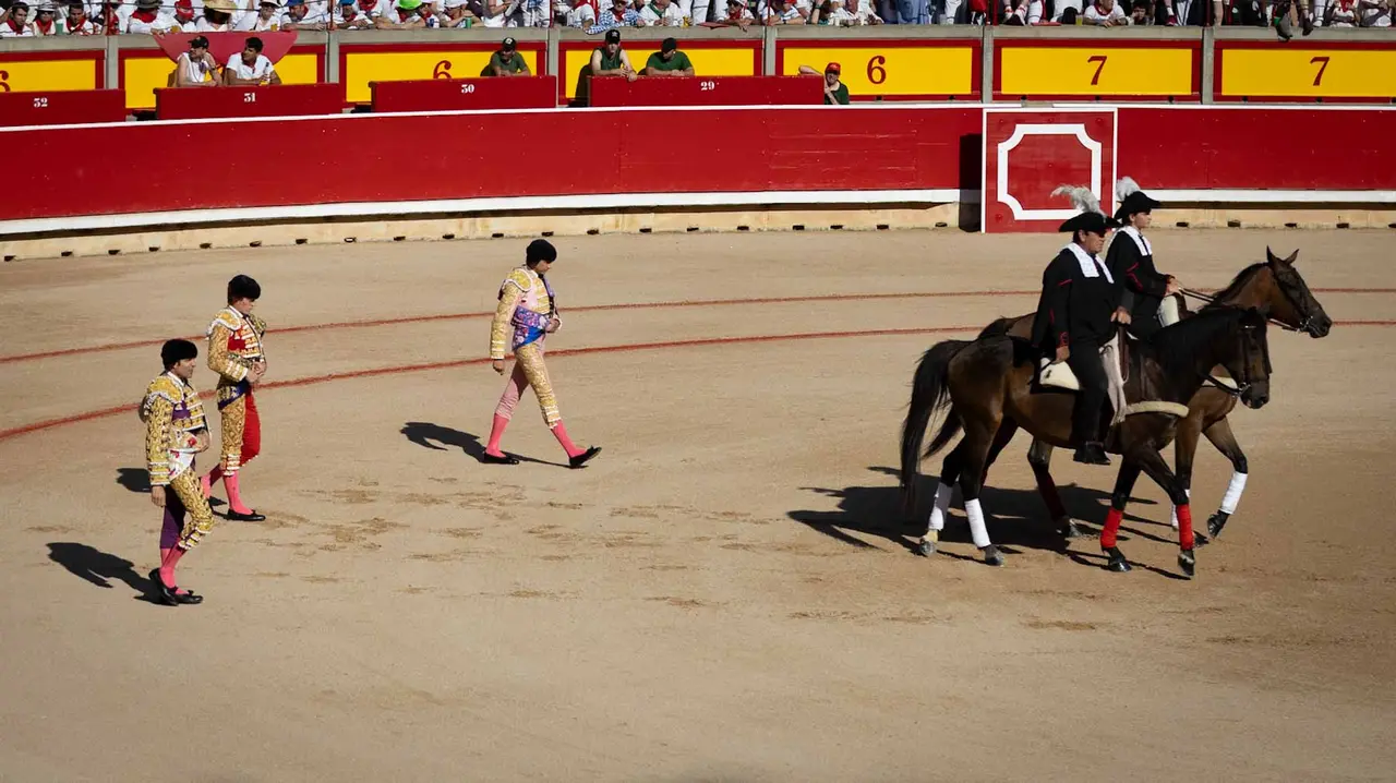 Cuarta corrida de la Fería de San Fermín en Pamplona. Maite H. Mateo.-13