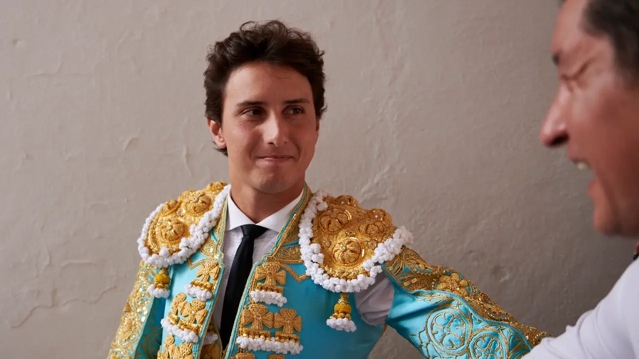 Quinta corrida de toros de la Feria de San Fermín con toros de Jandilla para Juan Ortega, Andrés Roca Rey y Pablo Aguado. IRANZU LARRASOAÑA