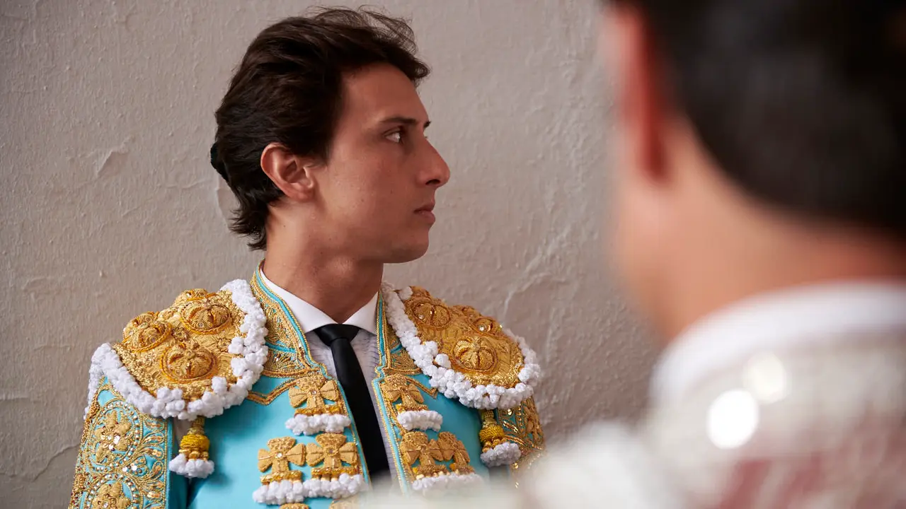 Quinta corrida de toros de la Feria de San Fermín con toros de Jandilla para Juan Ortega, Andrés Roca Rey y Pablo Aguado. IRANZU LARRASOAÑA