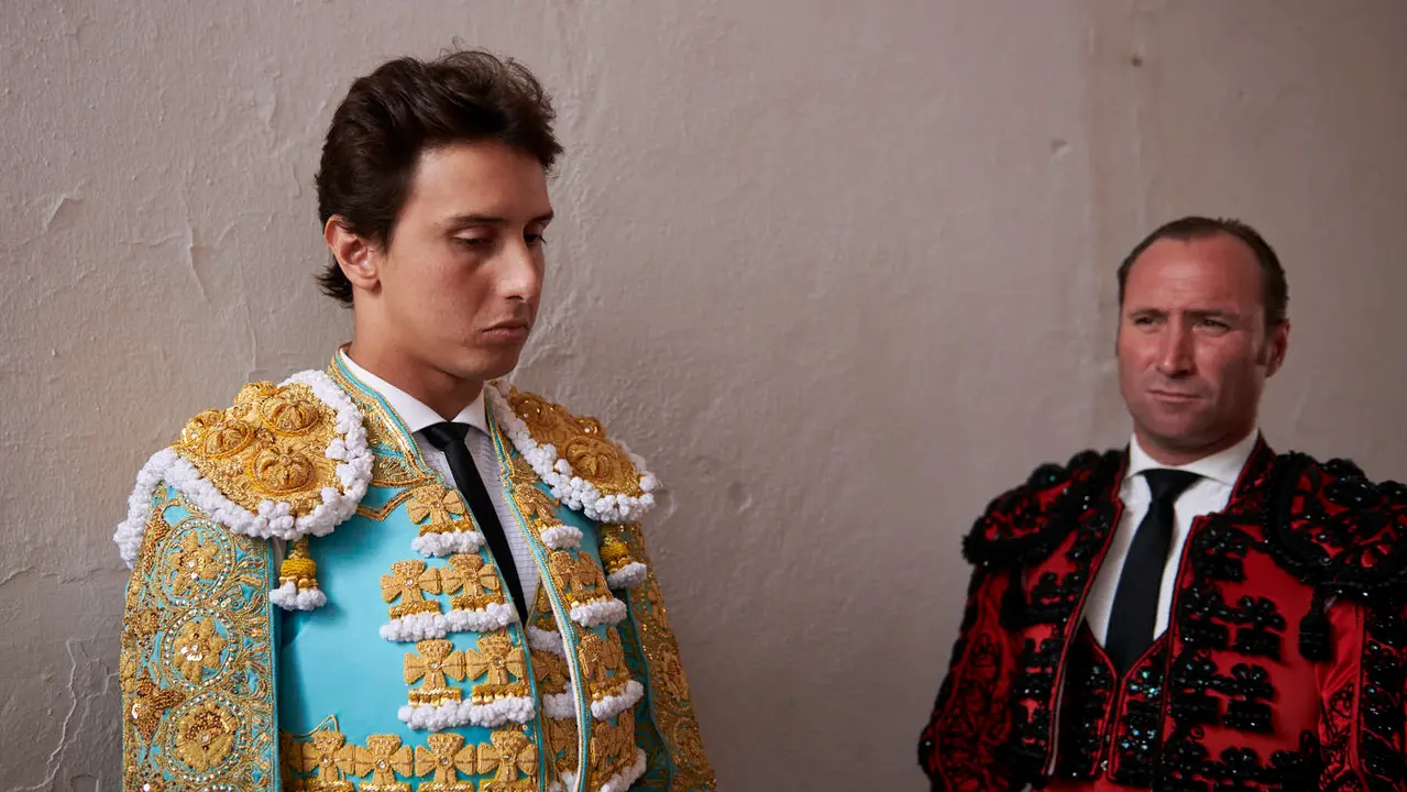Quinta corrida de toros de la Feria de San Fermín con toros de Jandilla para Juan Ortega, Andrés Roca Rey y Pablo Aguado. IRANZU LARRASOAÑA