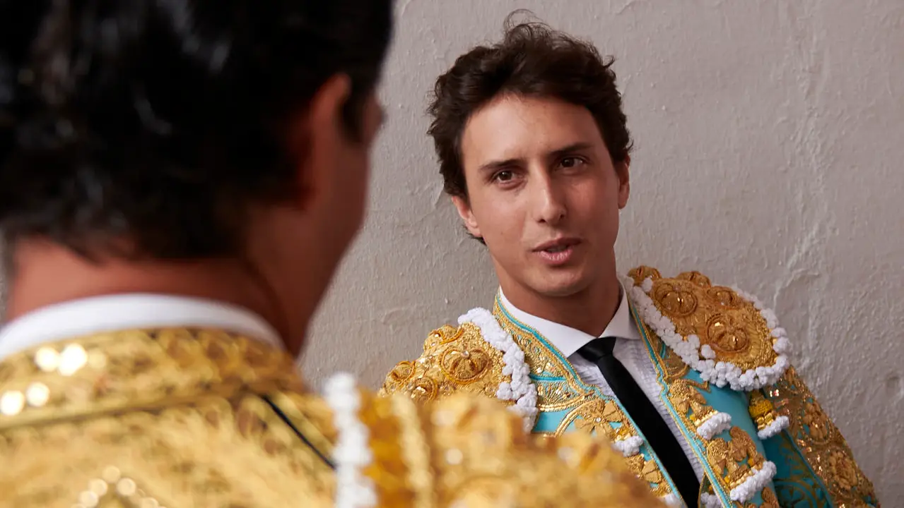 Quinta corrida de toros de la Feria de San Fermín con toros de Jandilla para Juan Ortega, Andrés Roca Rey y Pablo Aguado. IRANZU LARRASOAÑA