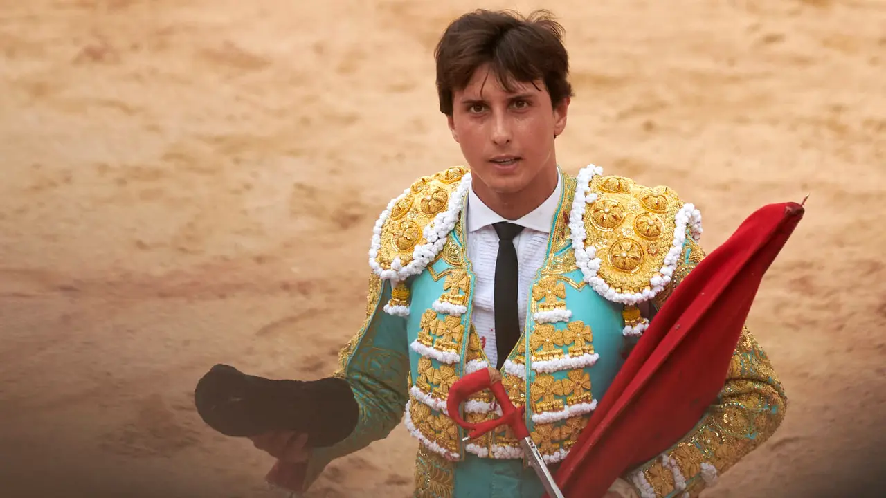 Quinta corrida de toros de la Feria de San Fermín con toros de Jandilla para Juan Ortega, Andrés Roca Rey y Pablo Aguado. IRANZU LARRASOAÑA
