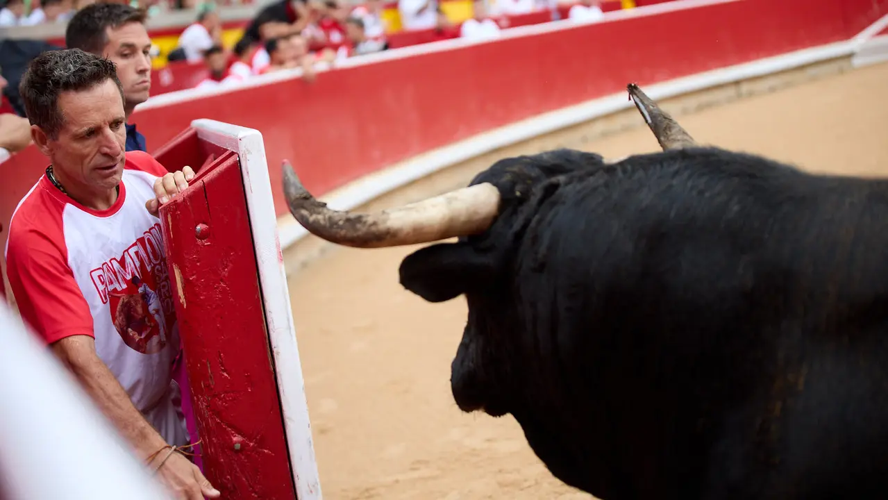 Concurso de Recortadores de San Fermín 2025 en la Plaza de Toros de Pamplona. IÑIGO ALZUGARAY