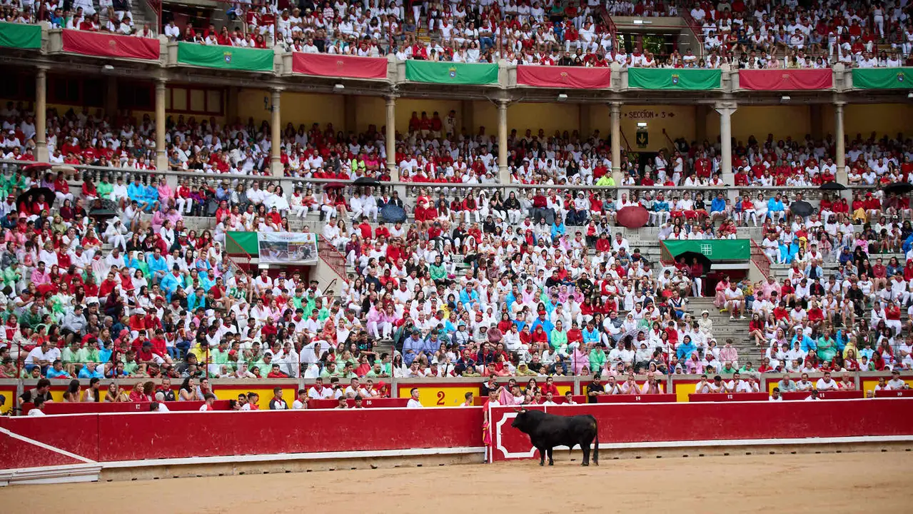 Concurso de Recortadores de San Fermín 2025 en la Plaza de Toros de Pamplona. IÑIGO ALZUGARAY
