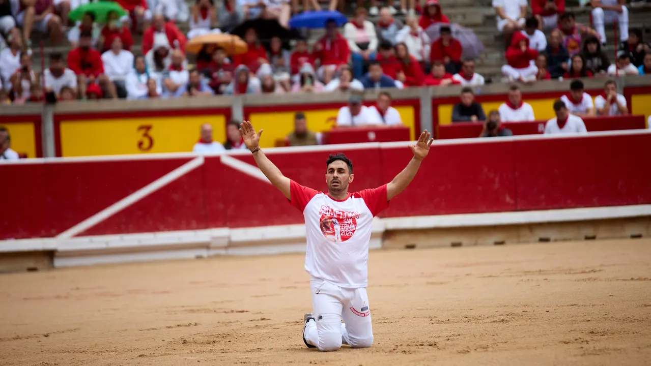 Concurso de Recortadores de San Fermín 2025 en la Plaza de Toros de Pamplona. IÑIGO ALZUGARAY
