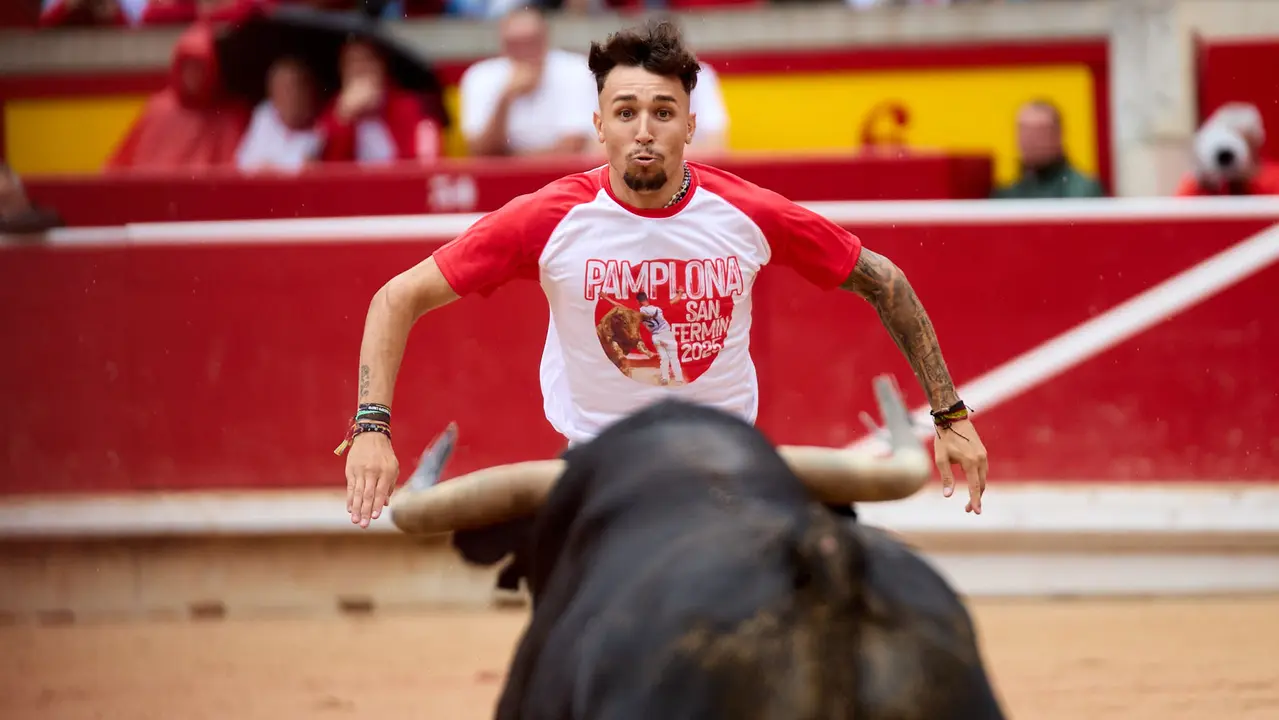 Concurso de Recortadores de San Fermín 2025 en la Plaza de Toros de Pamplona. IÑIGO ALZUGARAY
