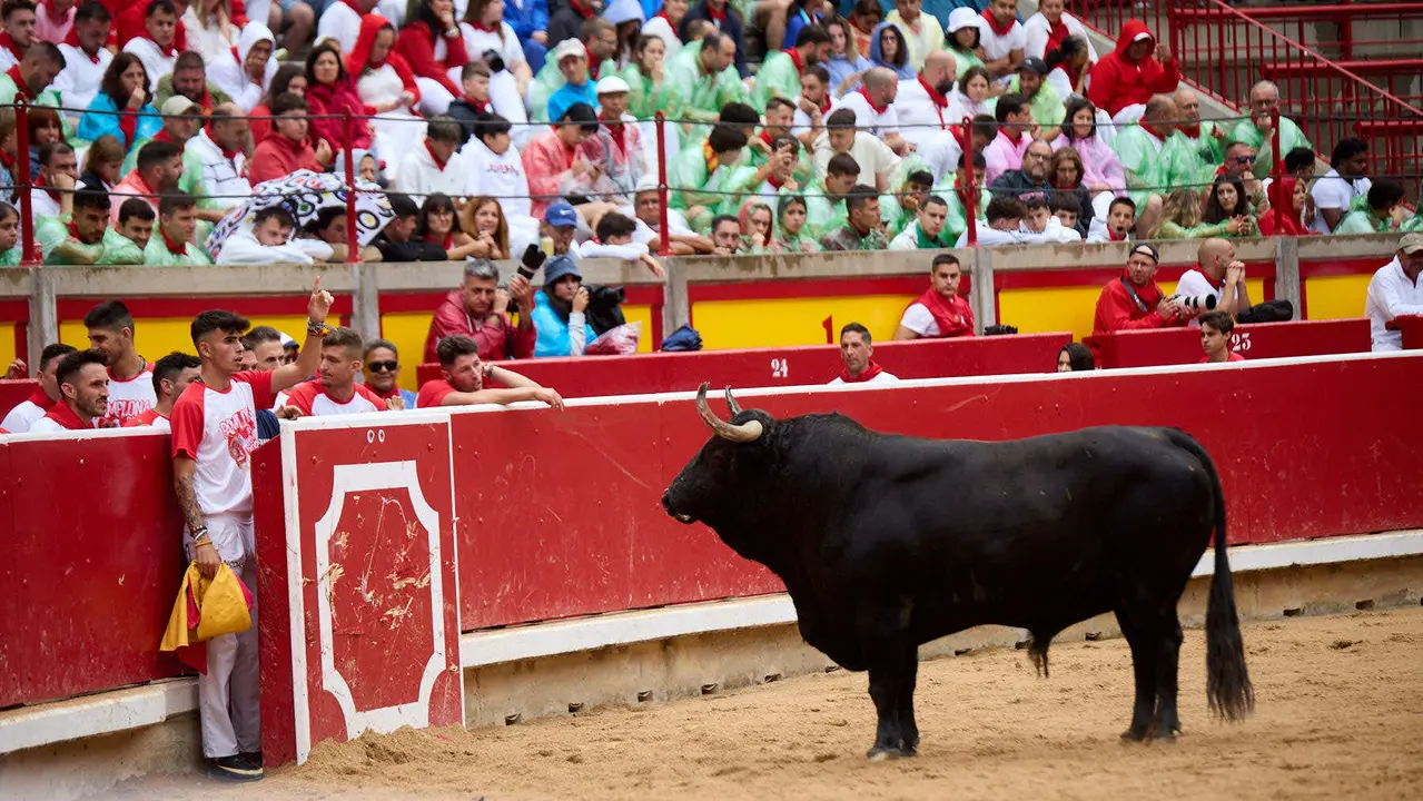 Concurso de Recortadores de San Fermín 2025 en la Plaza de Toros de Pamplona. IÑIGO ALZUGARAY