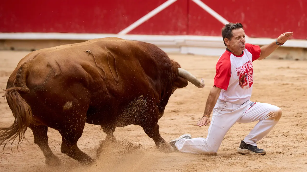 Concurso de Recortadores de San Fermín 2025 en la Plaza de Toros de Pamplona. IÑIGO ALZUGARAY