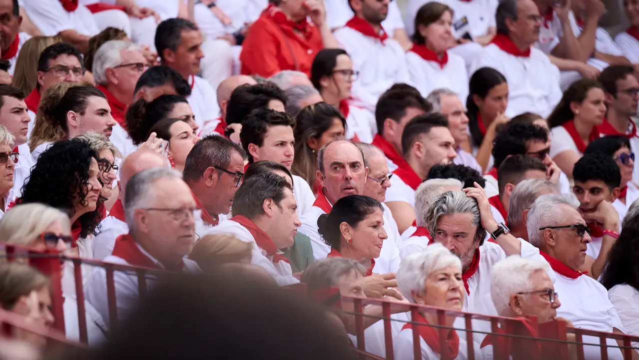 Sexta corrida de la Feria del Toro de San Fermín 2025 con toros de José Escolar para Rafaelillo, Fernando Robleño y Juan de Castilla. PABLO LASAOSA