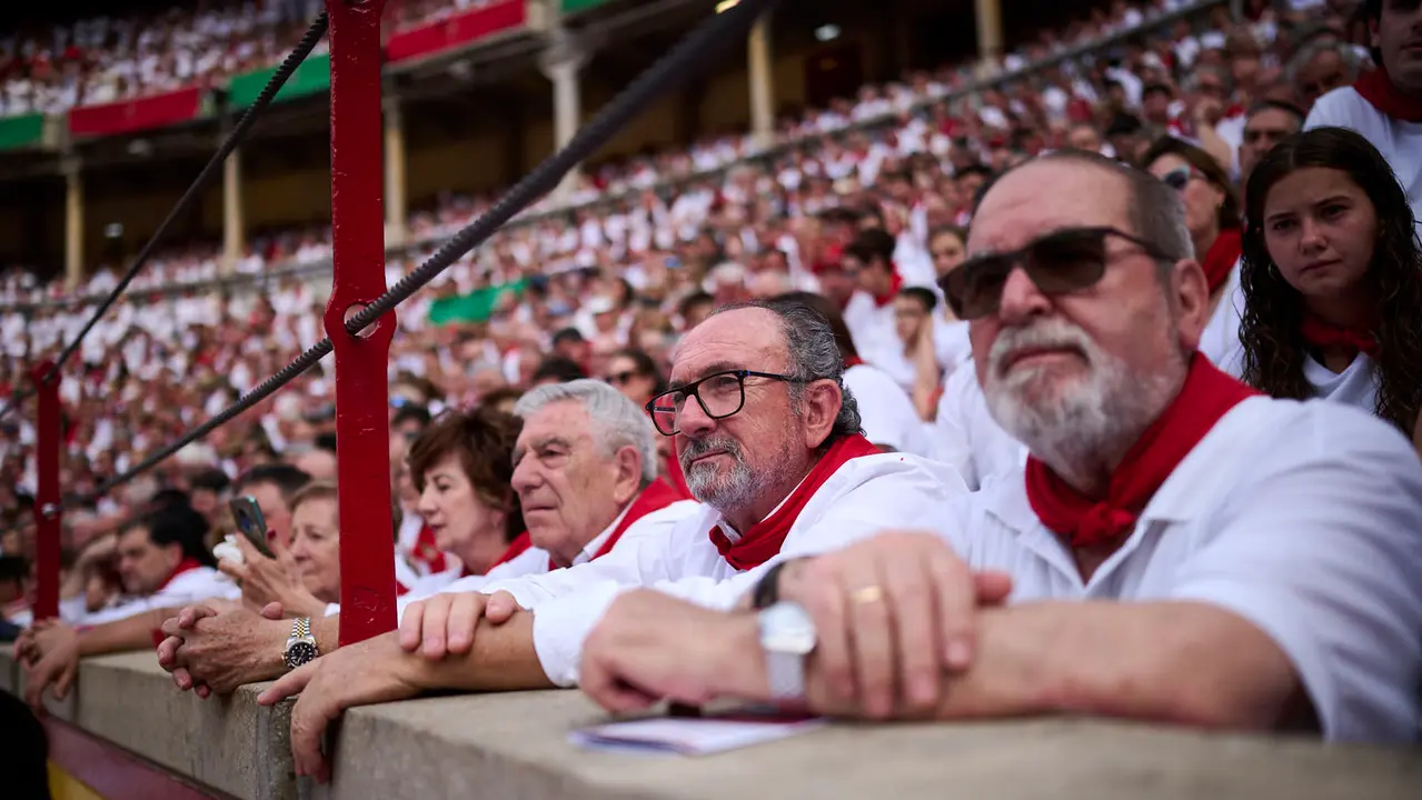 Sexta corrida de la Feria del Toro de San Fermín 2025 con toros de José Escolar para Rafaelillo, Fernando Robleño y Juan de Castilla. PABLO LASAOSA