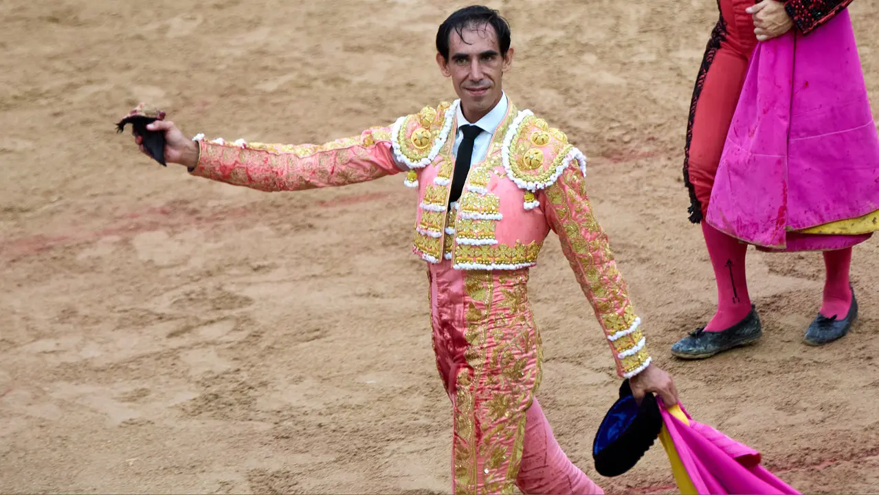 Séptima corrida de la Feria del Toro de San Fermín 2025 con toros de La Palmosilla para Jiménez Fortes, Fernando Adrián y Ginés Marín. IÑIGO ALZUGARAY
