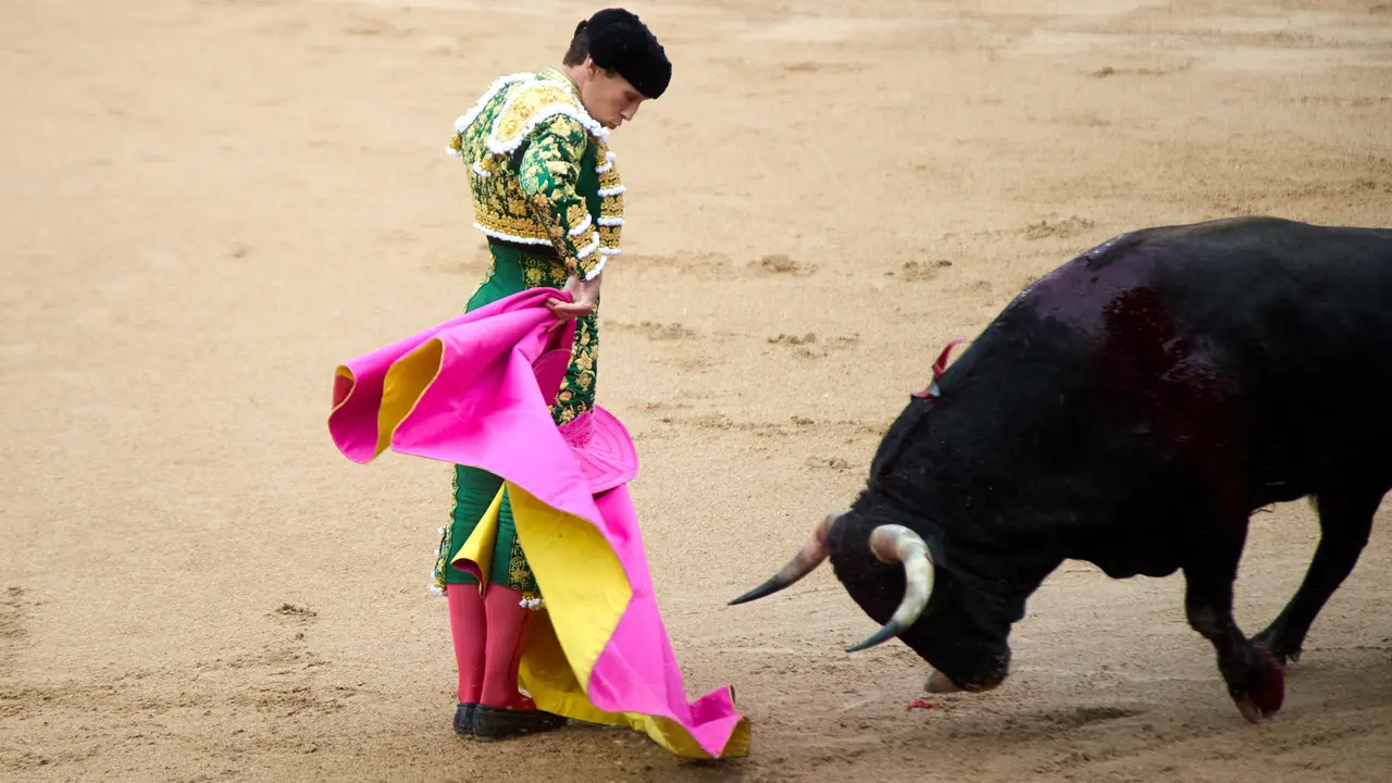 Séptima corrida de la Feria del Toro de San Fermín 2025 con toros de La Palmosilla para Jiménez Fortes, Fernando Adrián y Ginés Marín. IÑIGO ALZUGARAY