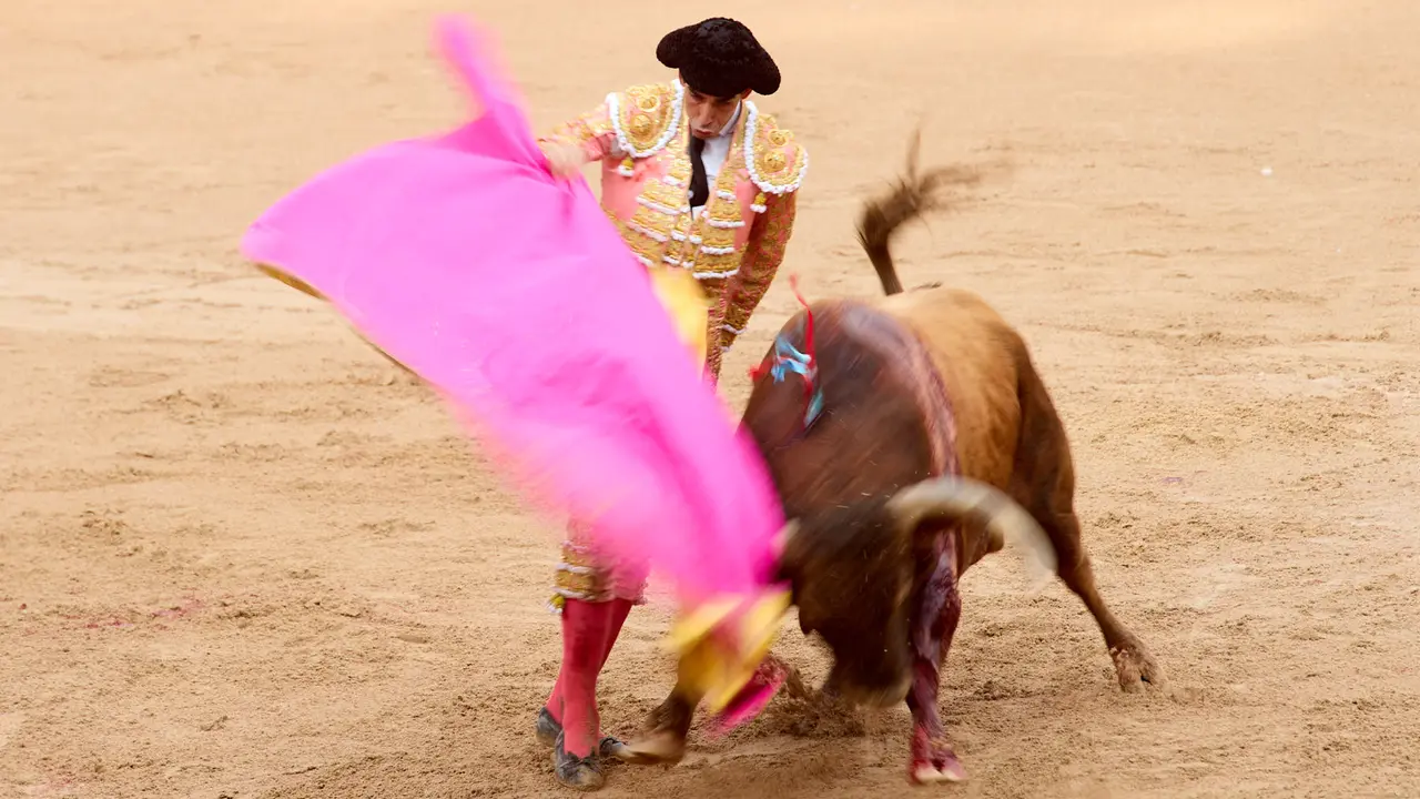 Séptima corrida de la Feria del Toro de San Fermín 2025 con toros de La Palmosilla para Jiménez Fortes, Fernando Adrián y Ginés Marín. IÑIGO ALZUGARAY