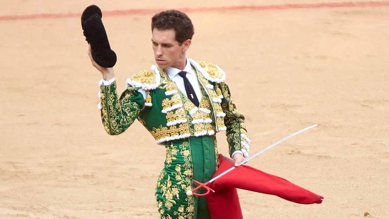 Séptima corrida de la Feria del Toro de San Fermín 2025 con toros de La Palmosilla para Jiménez Fortes, Fernando Adrián y Ginés Marín. IÑIGO ALZUGARAY