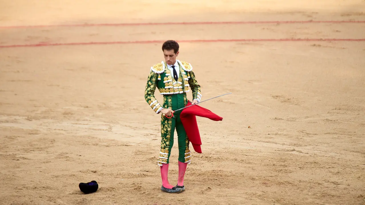 Séptima corrida de la Feria del Toro de San Fermín 2025 con toros de La Palmosilla para Jiménez Fortes, Fernando Adrián y Ginés Marín. IÑIGO ALZUGARAY