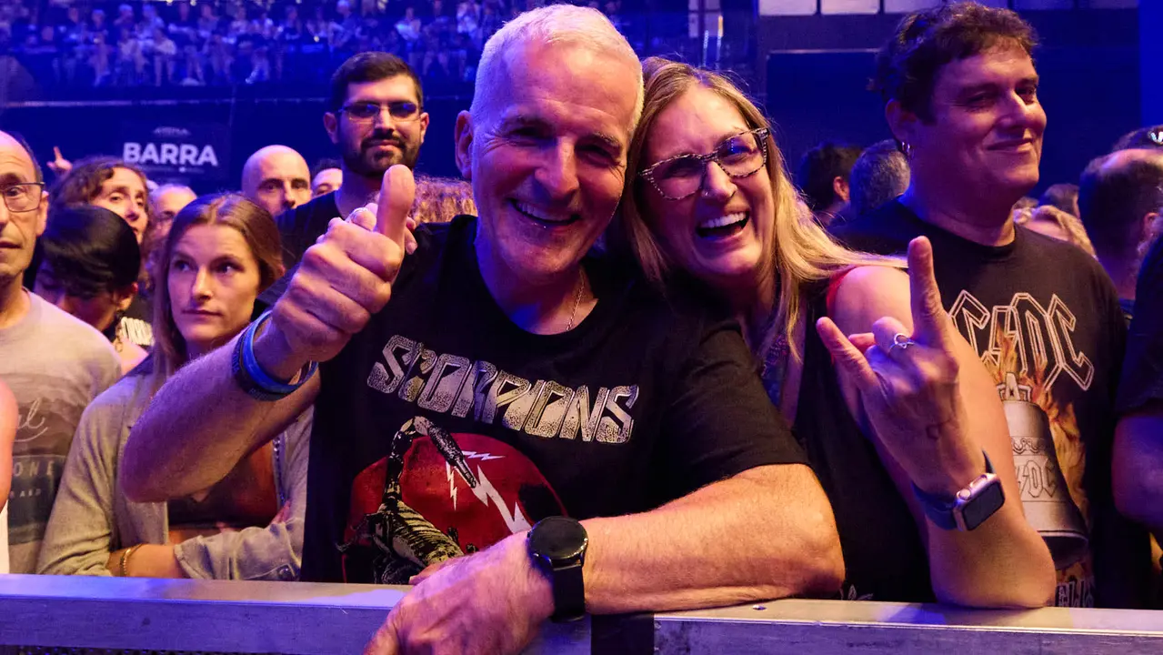 Concierto de la banda alemana Scorpions, dentro de su gira mundial '60 years of Scorpions' celebrado en el pabellón Navarra Arena de Pamplona. IÑIGO ALZUGARAY