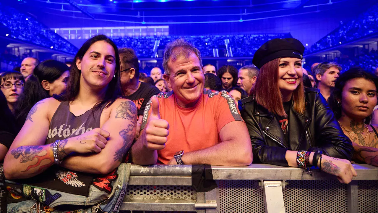 Concierto de la banda alemana Scorpions, dentro de su gira mundial '60 years of Scorpions' celebrado en el pabellón Navarra Arena de Pamplona. IÑIGO ALZUGARAY