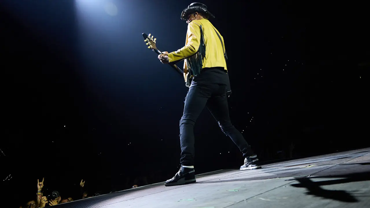 Concierto de la banda alemana Scorpions, dentro de su gira mundial '60 years of Scorpions' celebrado en el pabellón Navarra Arena de Pamplona. IÑIGO ALZUGARAY