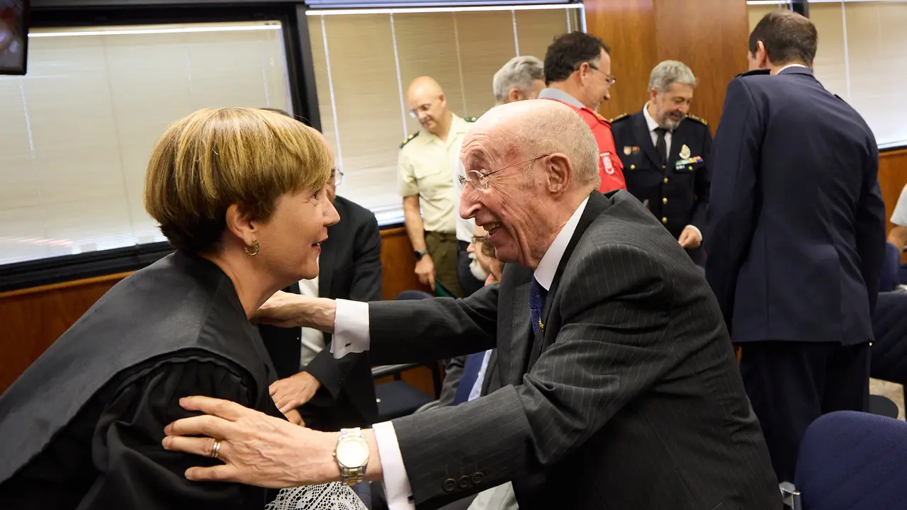 Acto de toma de posesión del magistrado Julián Huarte Lázaro como nuevo presidente del Tribunal Superior de Justicia de Navarra. IÑIGO ALZUGARAY