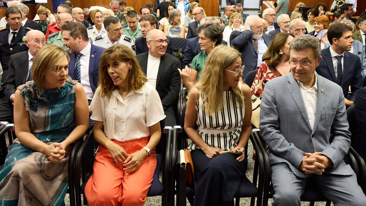 Acto de toma de posesión del magistrado Julián Huarte Lázaro como nuevo presidente del Tribunal Superior de Justicia de Navarra. IÑIGO ALZUGARAY