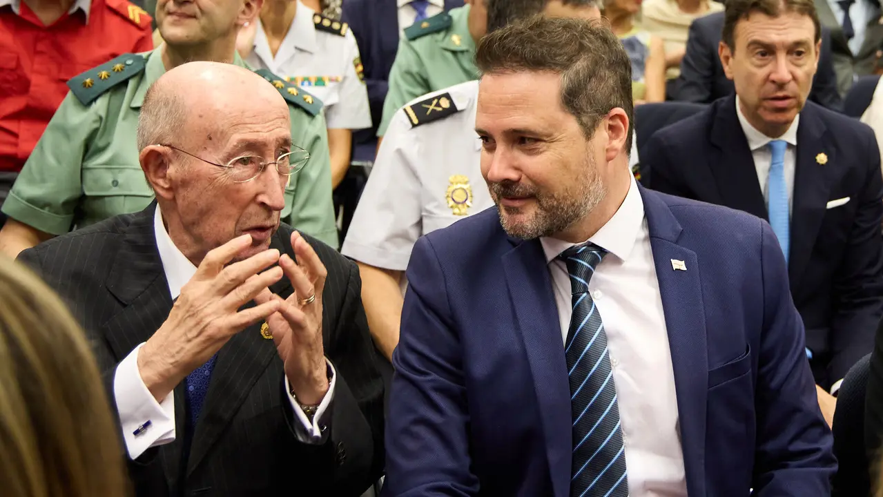 Acto de toma de posesión del magistrado Julián Huarte Lázaro como nuevo presidente del Tribunal Superior de Justicia de Navarra. IÑIGO ALZUGARAY