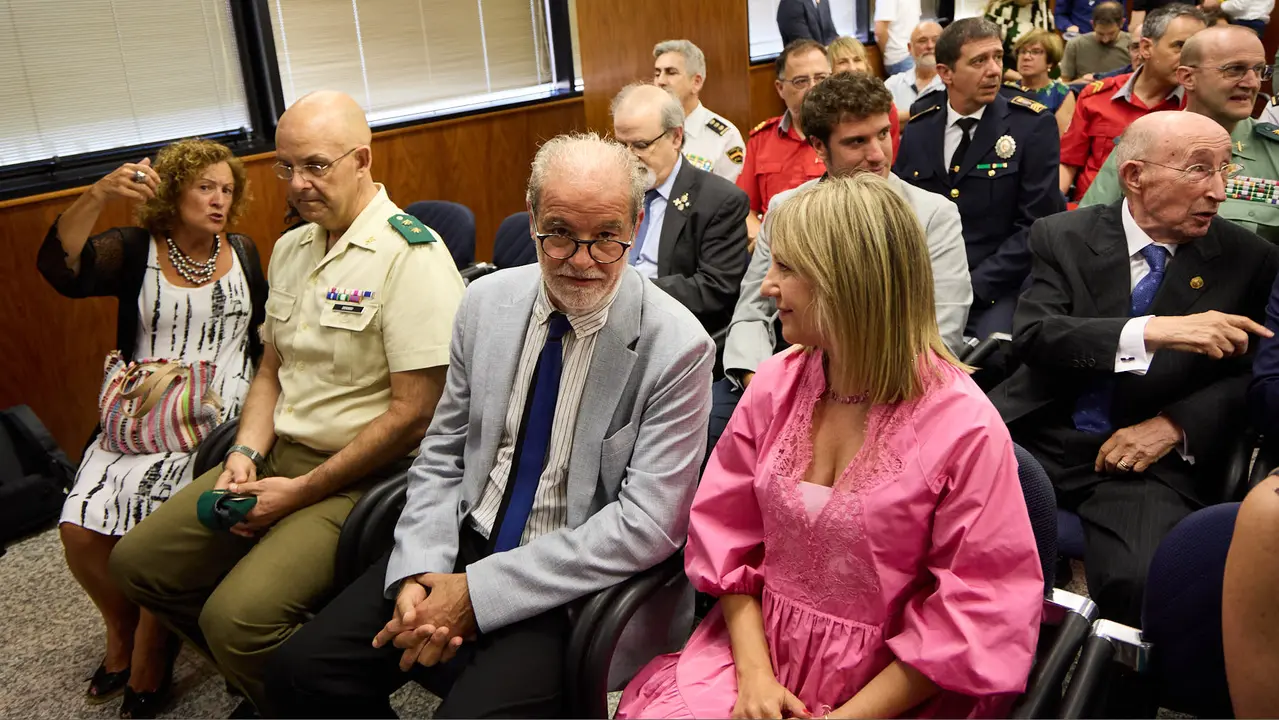 Acto de toma de posesión del magistrado Julián Huarte Lázaro como nuevo presidente del Tribunal Superior de Justicia de Navarra. IÑIGO ALZUGARAY